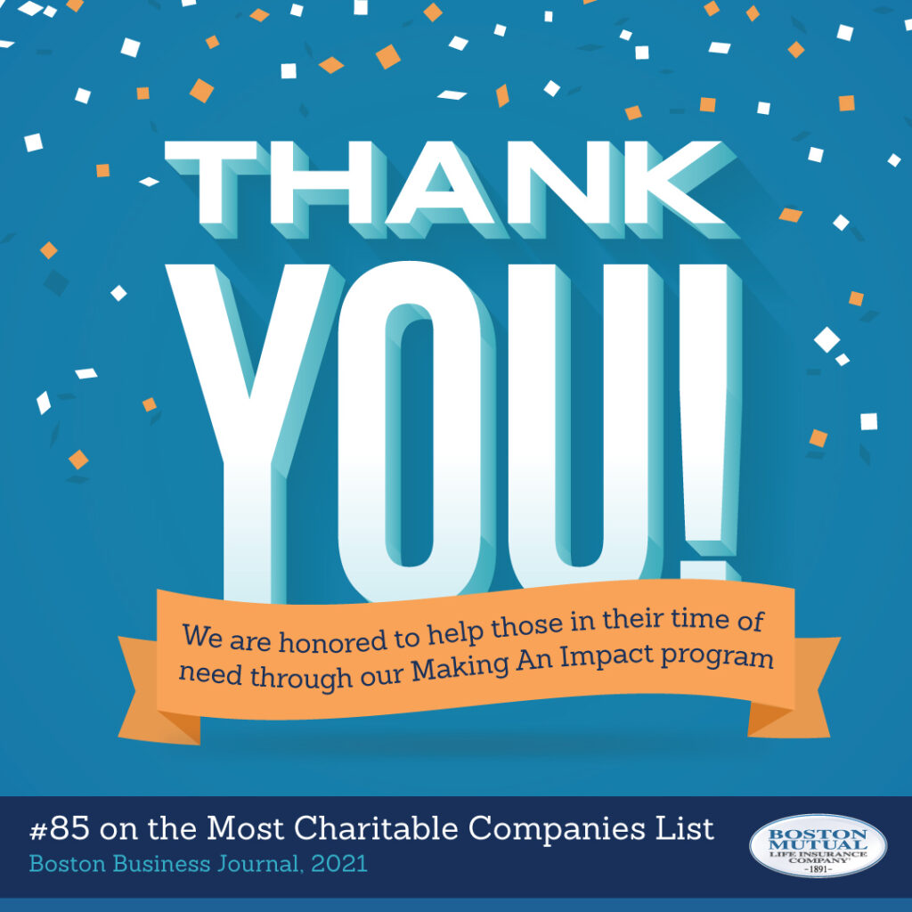 Boston Business Journal's charitable companies list
