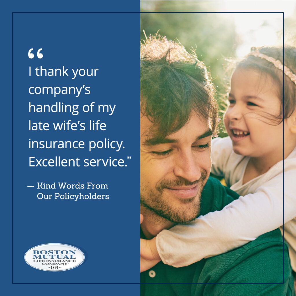 I Thank Your Company's Handling Of My Late Wife's Life Insurance Policy Excellent Service