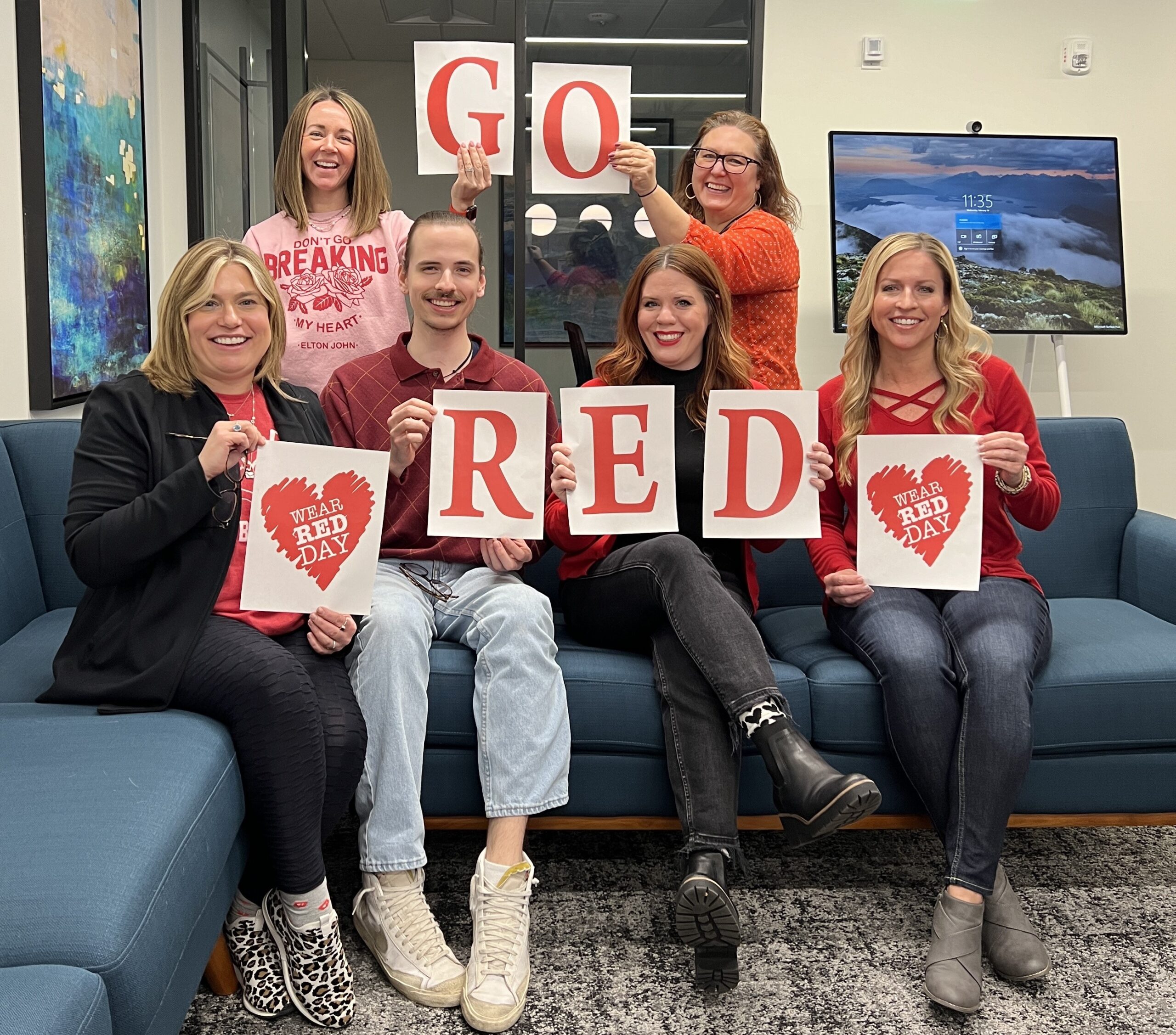 Omaha Office Goes Red