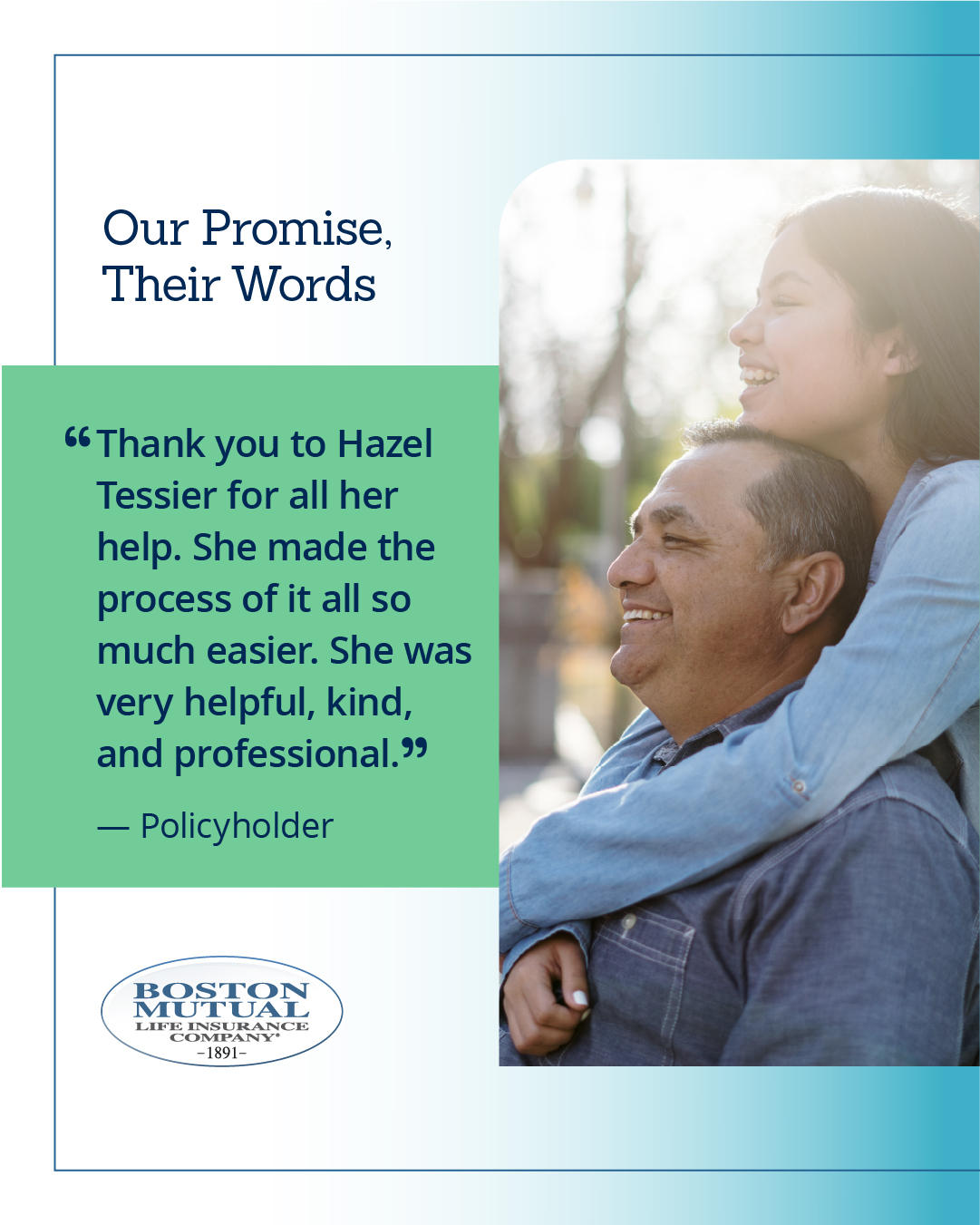 Thank you to Hazel for all her help. She made the process of it all much easier. She was very helpful, kind, and professional.